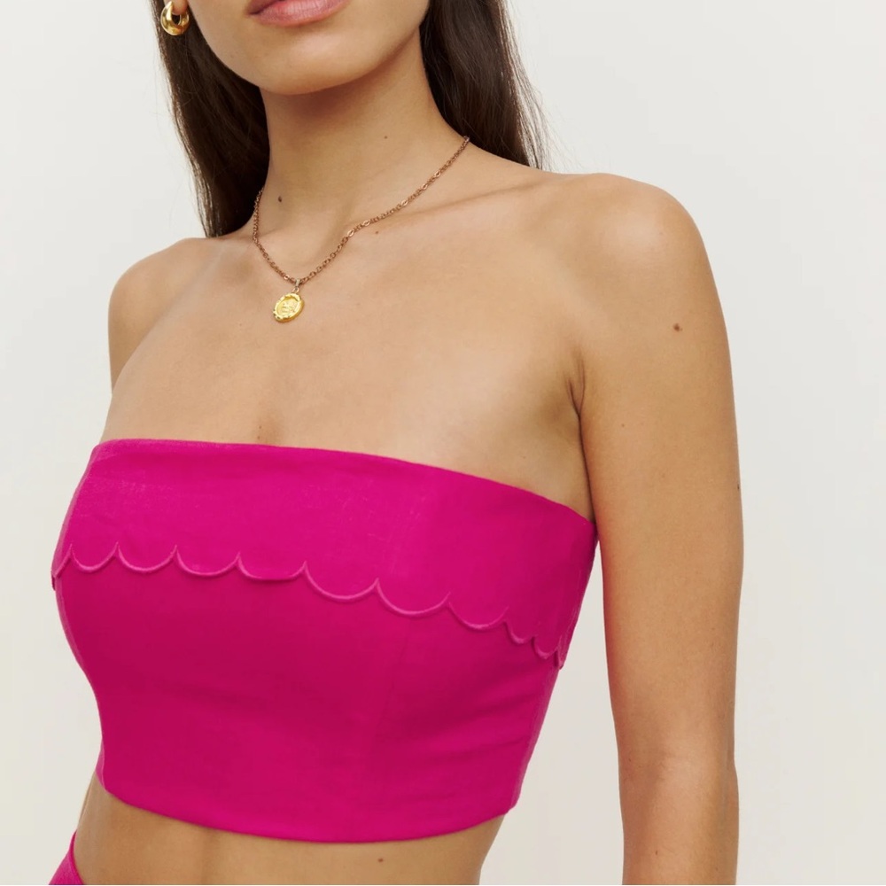 Reformation Lizzi Linen Top